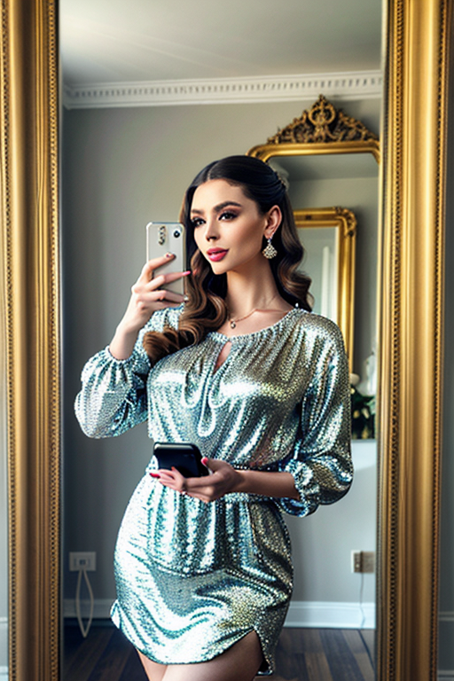 mirror photo poses girl